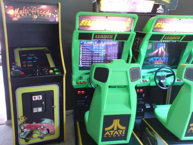 Multi-Arcade Multi-Game and Rush The Rock (2 Player Sit-Down)